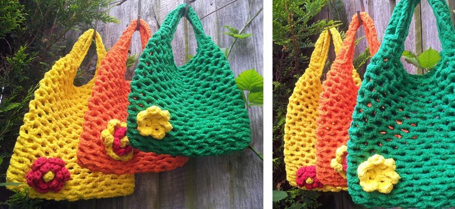 Crochet Mesh Bag Pattern