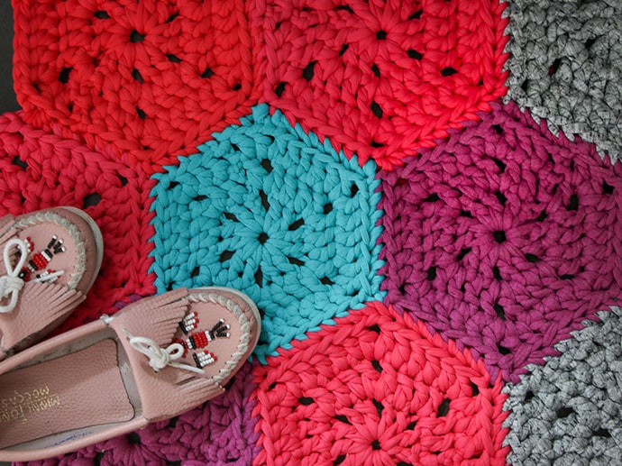 CHUNKY HEXIE CROCHET RUG PATTERN